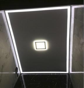 подсветка потолка в туалете